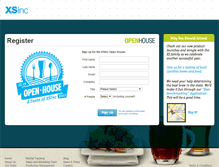 Tablet Screenshot of openhouse.xsinc.com